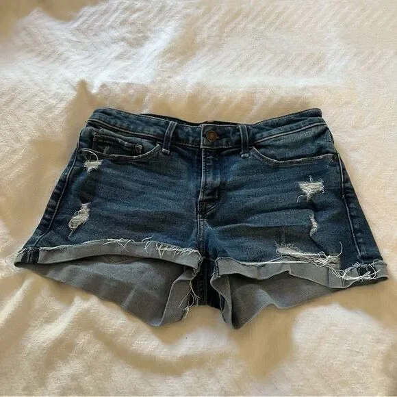 Abercrombie & Fitch Harper Classic Blue Jean Shorts - Picture 4 of 5